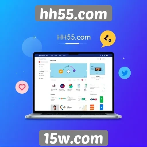 Interface do usuário do site hh55.com